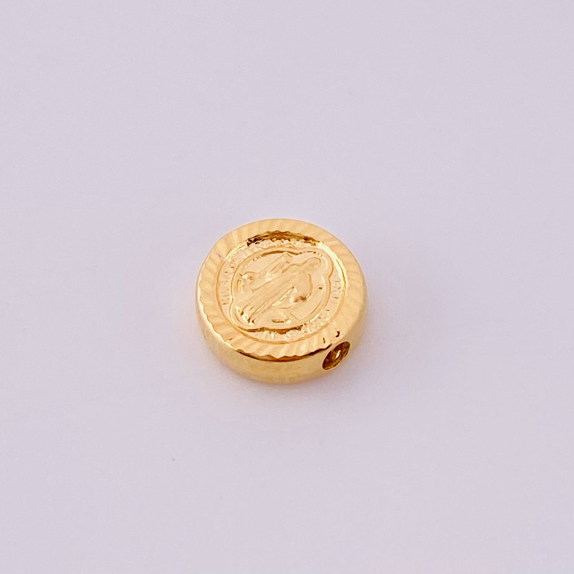 Herraje San Benito Mate 0.35g / 0.8cm Oro Amarillo 18K