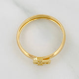 Anillo Cruz 0.8gr / T6 1/4 / Oro Amarillo 18K %