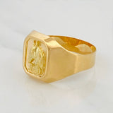 Anillo Sello Caballo 3.75gr / T11 3/4 / Oro Amarillo 18K %