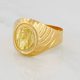 Anillo Jesucristo 4.1gr / T10 1/4 / Oro Amarillo 18K %