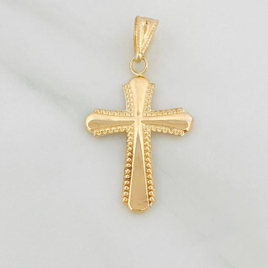 Dije Cruz 0.85gr / 3cm / Oro Amarillo 18K