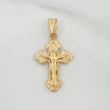 Dije Cruz Cristo 1.1gr / 3cm / Oro Amarillo 18K &