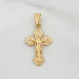 Dije Cruz Cristo 1.1gr / 3cm / Oro Amarillo 18K &