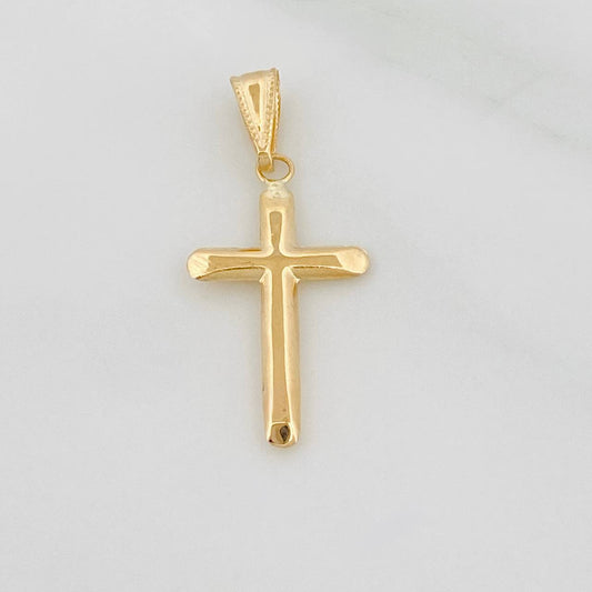 Dije Cruz 0.6gr / 2.7cm / Oro Amarillo 18K