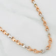 Cadena Rustica Urbana 23.65gr / 50cm / 3.6mm Dos Oros Blanco Rosa 18K