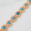 Pulso Tennis Halo 12gr / 18cm / 6.2mm Oro Rosa 18K $