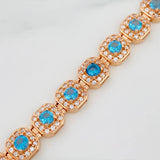 Pulso Tennis Halo 12gr / 18cm / 6.2mm Oro Rosa 18K $