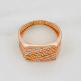 Anillo Tribal 4.85gr / T8 1/4 / Oro Rosa 18K $