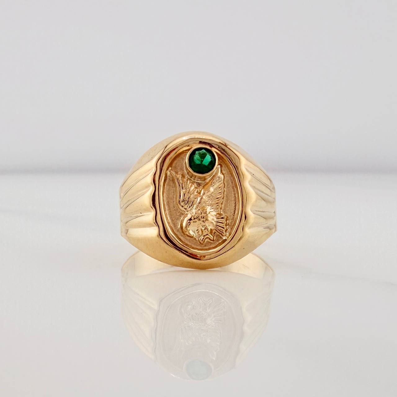 Anillo Aguila 2.5gr / T8 1/2 / Oro Amarillo 18K $