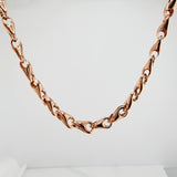 Cadena Rustica Espiga 9.55gr / 47.5cm / 4.7mm Oro Rosa 18K