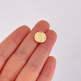 Herraje San Miguel Arcángel Mate 0.95g / 1.4cm Oro Amarillo 18K