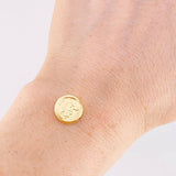 Herraje San Miguel Arcángel Mate 0.95g / 1.4cm Oro Amarillo 18K