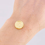 Herraje San Benito Mate 1.1g / 1.4cm Oro Amarillo 18K