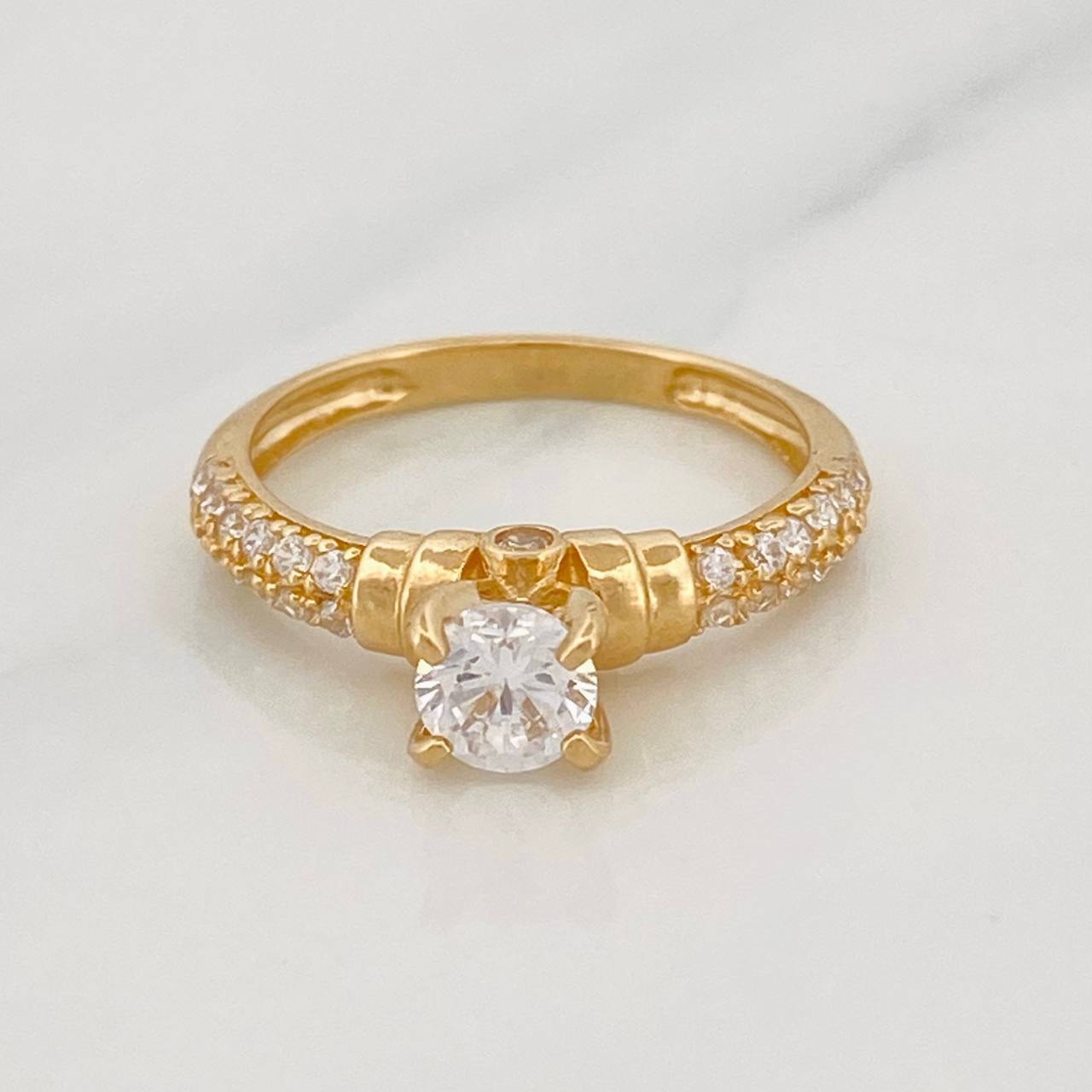 Anillo Solitario Churumbela 2.85g / T6 1/4 Oro Amarillo 18K
