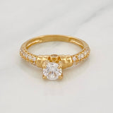 Anillo Solitario Churumbela 2.85g / T6 1/4 Oro Amarillo 18K