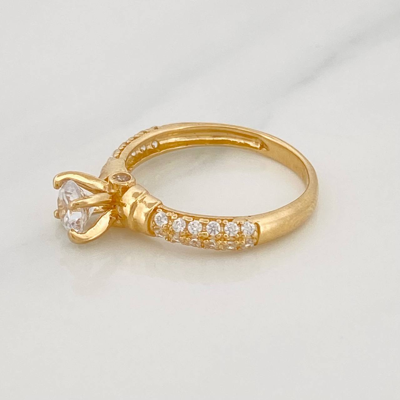 Anillo Solitario Churumbela 2.85g / T6 1/4 Oro Amarillo 18K