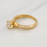 Anillo Solitario Churumbela 2.85g / T6 1/4 Oro Amarillo 18K