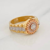 Anillo Correa Corona 4.35g / T6 3/4 Tres Oros 18K