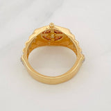 Anillo Correa Corona 4.35g / T6 3/4 Tres Oros 18K
