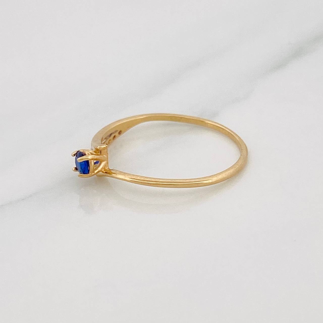 Anillo Olas 1.05g / T6 3/4 Dos Oros Amarillo Blanco 18K