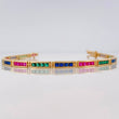 Pulso Tenis Rectangular 10g / 18.4cm / 3.3mm Oro Amarillo 18K