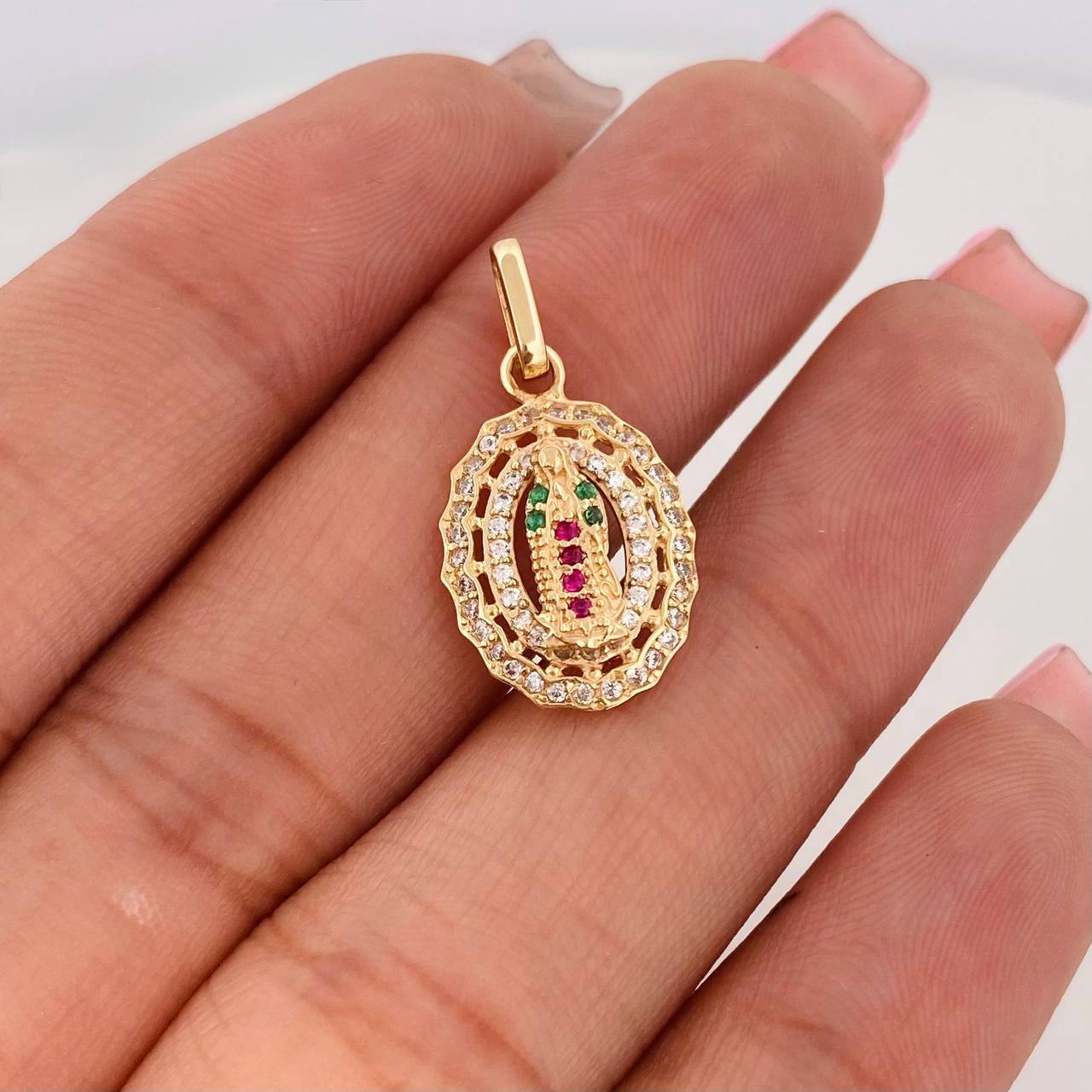 Dije Virgen de Guadalupe 1.75g / 2.3cm Oro Amarillo 18K