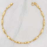 Pulso Rustico Eslabon 3.6g / 20cm / 3.18mm Oro Amarillo 18K