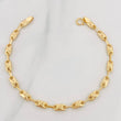 Pulso Rustico Corona 4.55g / 20cm / 4.35mm Oro Amarillo 18K