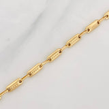 Pulso Rustico Cilindro 4.55g / 20cm / 3.96mm Oro Amarillo 18K