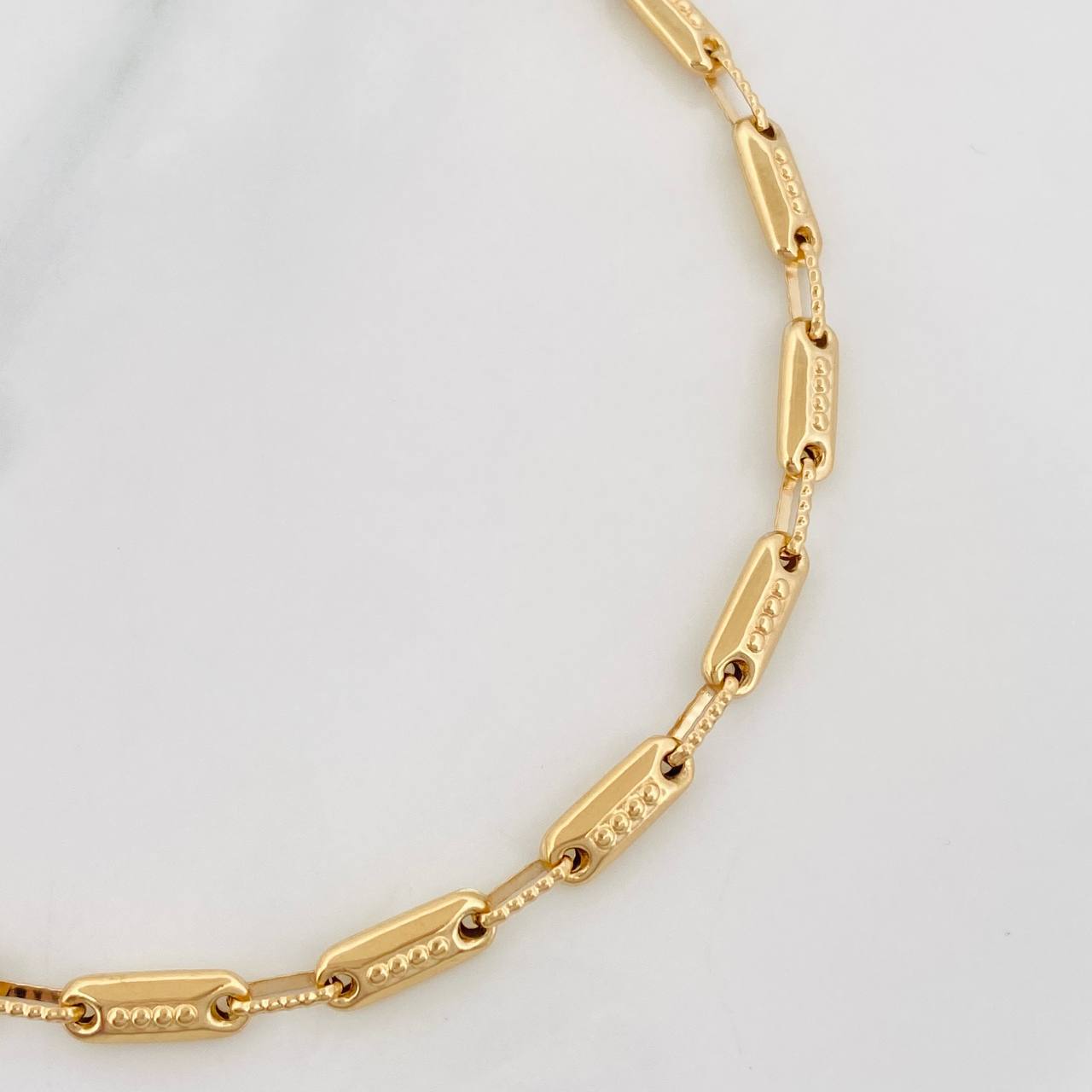 Pulso Rustico Cilindro 4.55g / 20cm / 3.96mm Oro Amarillo 18K