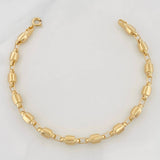 Pulso Rustico Barril 5g / 19cm / 4.69mm Oro Amarillo 18K