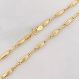 Cadena Rustica Eslabon 11.7g / 65cm / 3.36mm Oro Amarillo 18K