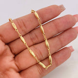 Cadena Rustica Eslabon 11.7g / 65cm / 3.36mm Oro Amarillo 18K