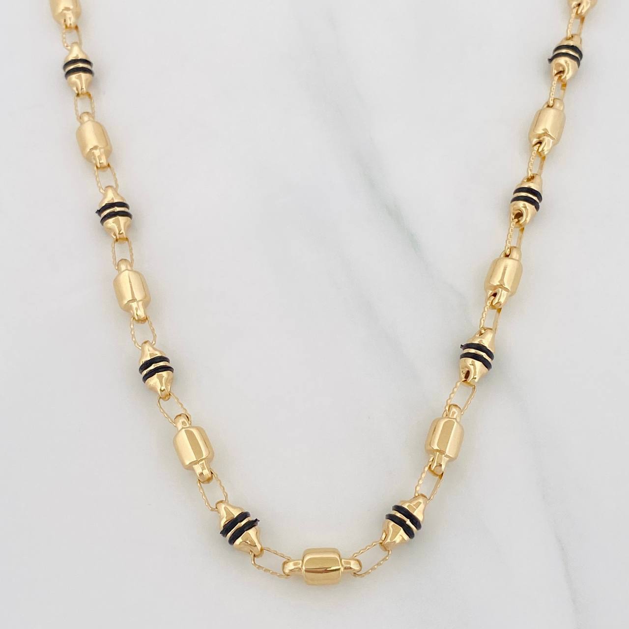 Cadena Rustica Barril 16.4g / 65cm / 4.77mm Oro Amarillo 18K