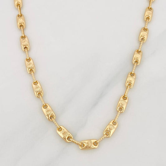 Cadena Rustica Corona 14.85g / 65cm / 4.35mm Oro Amarillo 18K