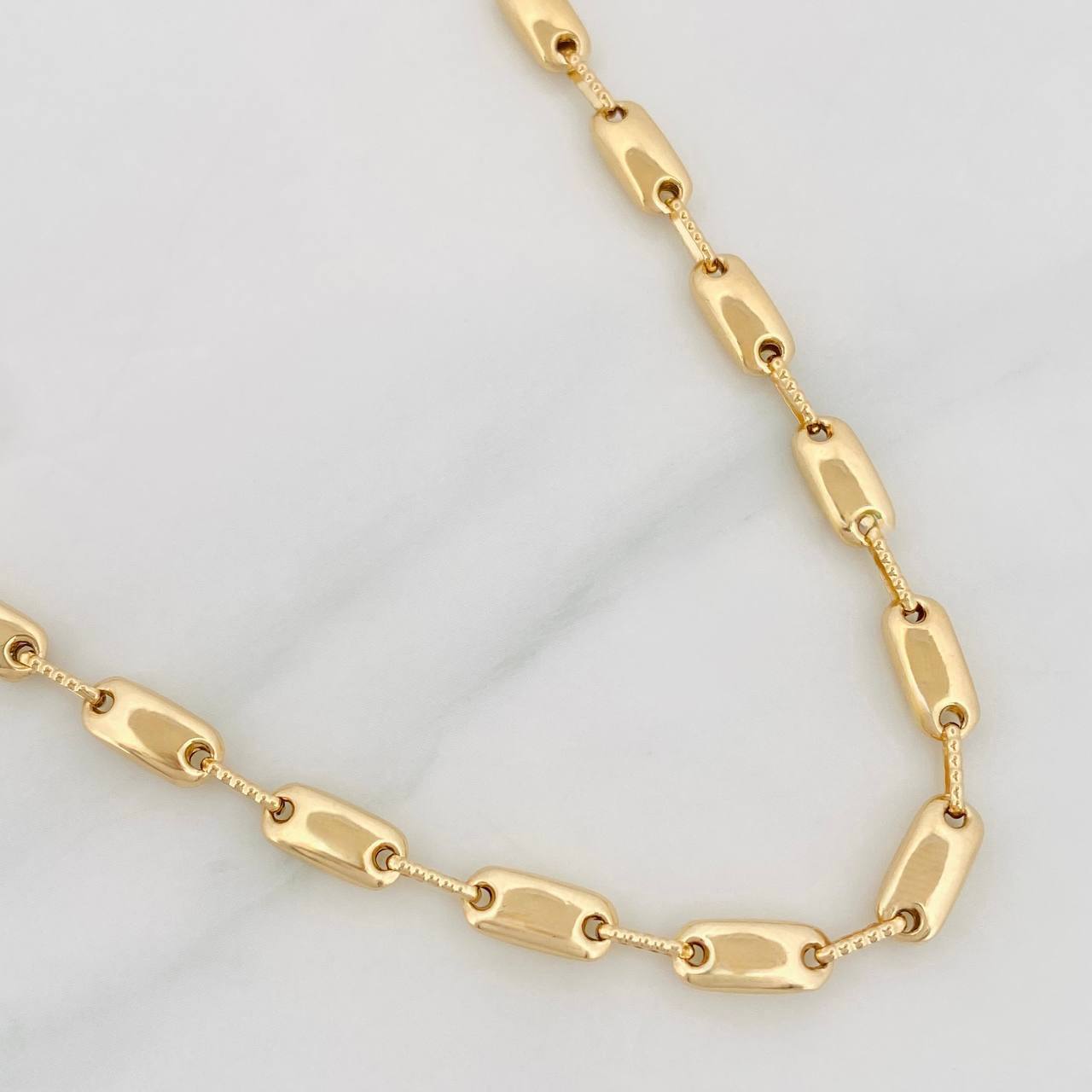 Cadena Rustica Adije 14.85g / 60cm / 4.53mm Oro Amarillo 18K