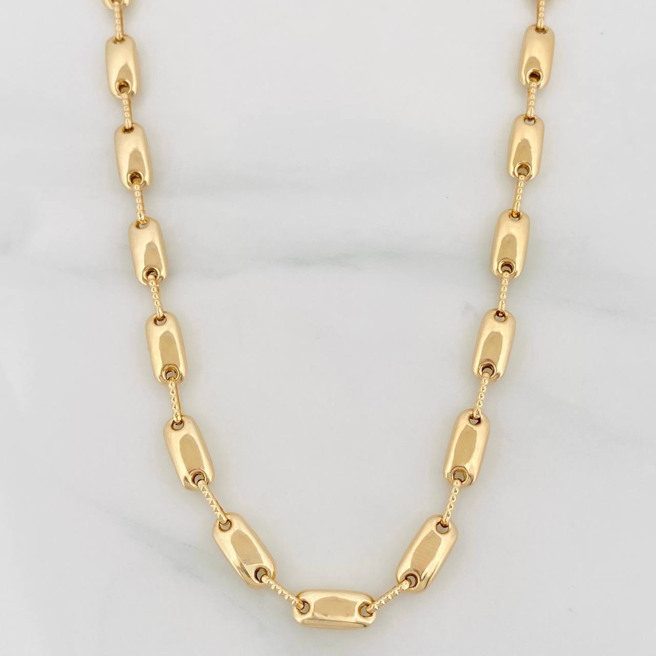 Cadena Rustica Adije 14.85g / 60cm / 4.53mm Oro Amarillo 18K