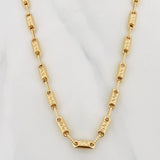 Cadena Rustica Tribal 15.3g / 65cm / 4.35mm Oro Amarillo 18K