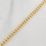 Pulso Ice 7.15g / 20.05cm / 3.04mm Dos Oros Amarillo Blanco 18K