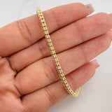 Pulso Ice 7.15g / 20.05cm / 3.04mm Dos Oros Amarillo Blanco 18K