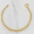 Pulso Cubana Corazon 3.85g / 18.05cm / 5.8mm Oro Amarillo 18K