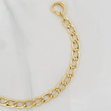 Pulso Cubana Corazon 3.85g / 18.05cm / 5.8mm Oro Amarillo 18K