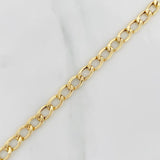 Pulso Cubana Corazon 3.85g / 18.05cm / 5.8mm Oro Amarillo 18K