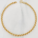 Tobillera Rolo 2.85g / 22.05cm / 3.73mm Oro Amarillo 18K