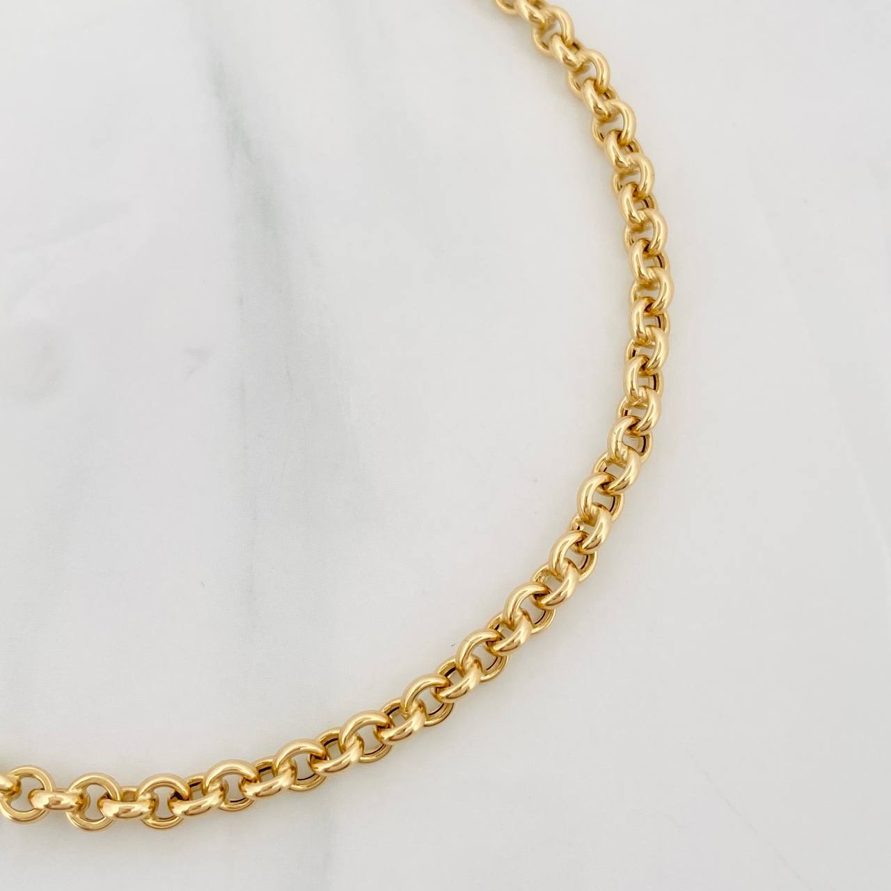 Tobillera Rolo 2.85g / 22.05cm / 3.73mm Oro Amarillo 18K