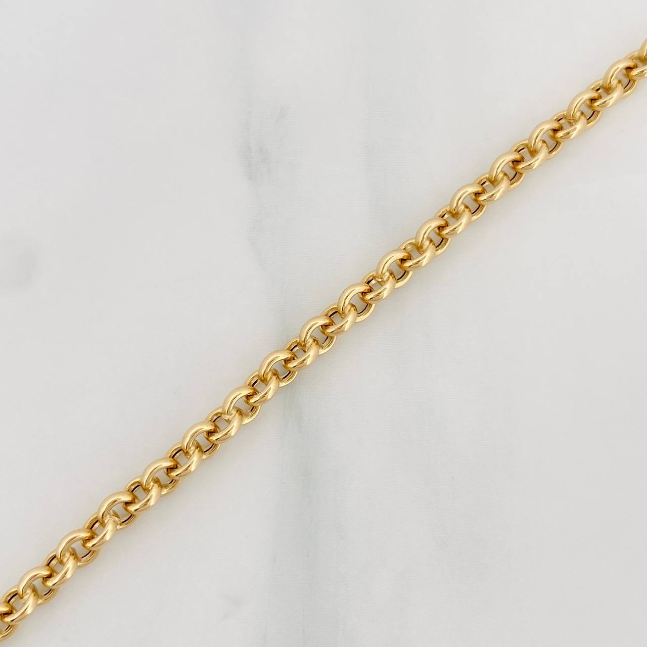 Tobillera Rolo 2.85g / 22.05cm / 3.73mm Oro Amarillo 18K