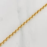 Tobillera Rolo 2.85g / 22.05cm / 3.73mm Oro Amarillo 18K