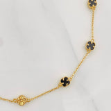 Pulso Aro Seguido Trebol 3.2g / 21.05cm / 1.05mm Oro Amarillo 18K