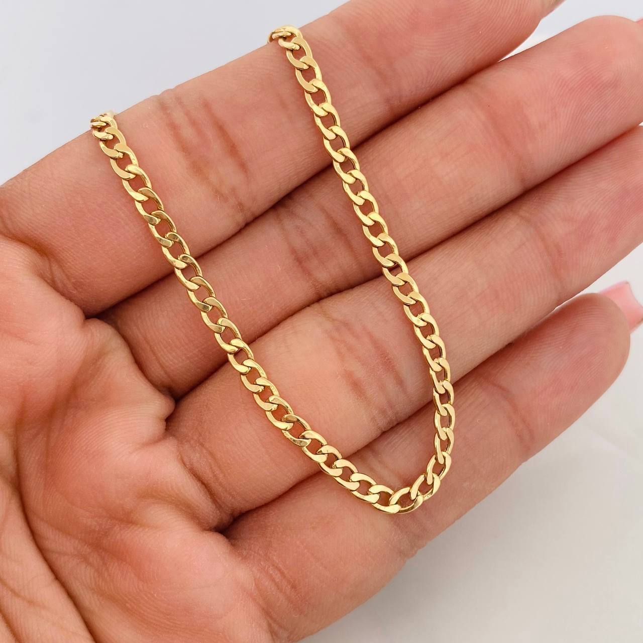 Cadena Cubana 4.65g / 60cm / 3.02mm Oro Amarillo 18K