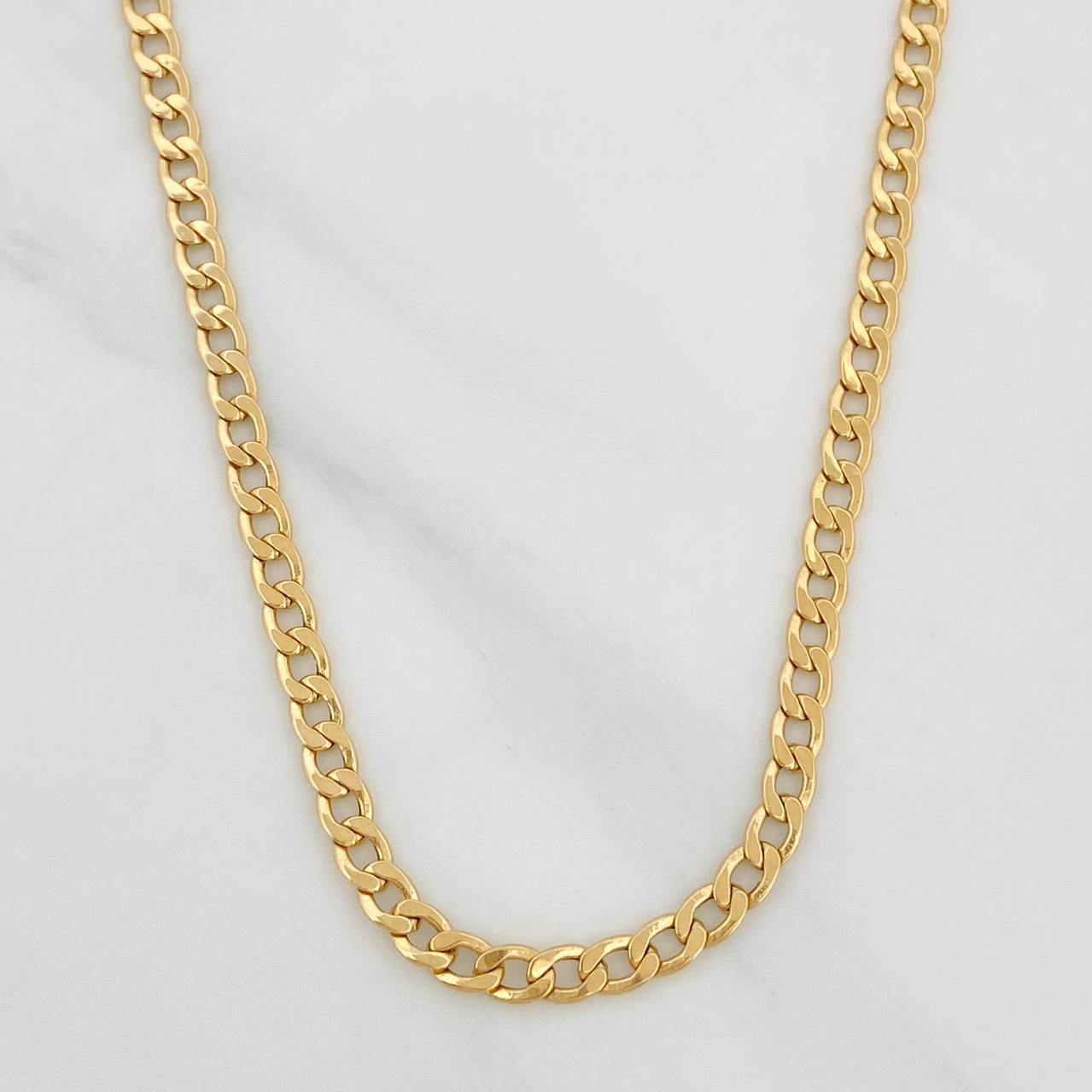 Cadena Cubana 4.65g / 60cm / 3.02mm Oro Amarillo 18K